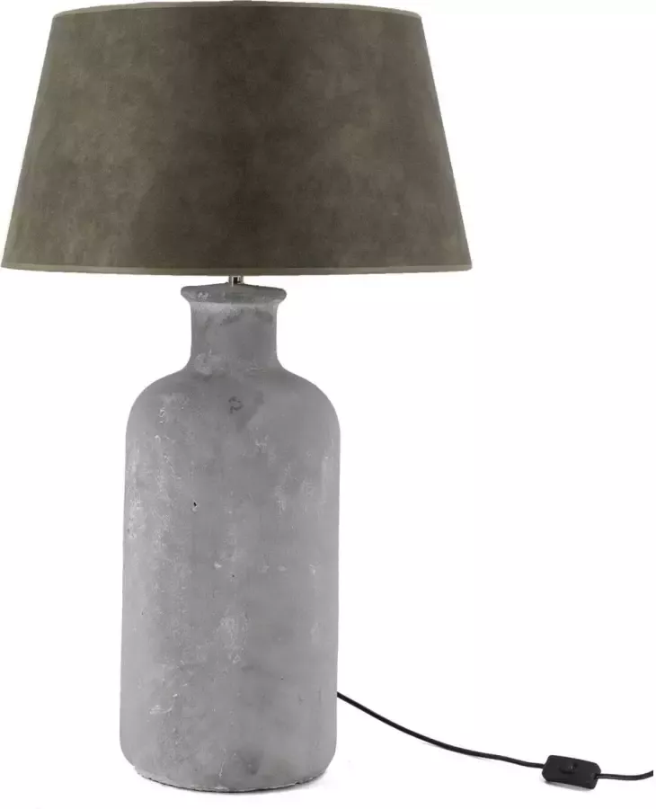 Kolony Aardewerk lampenvoet KY decorations betonlook tafellamp exclusief lampenkap - Foto 1