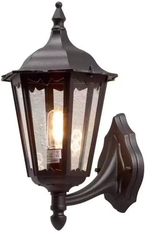 Konstsmide wandlamp Firenze zwart 48 cm opwaarts