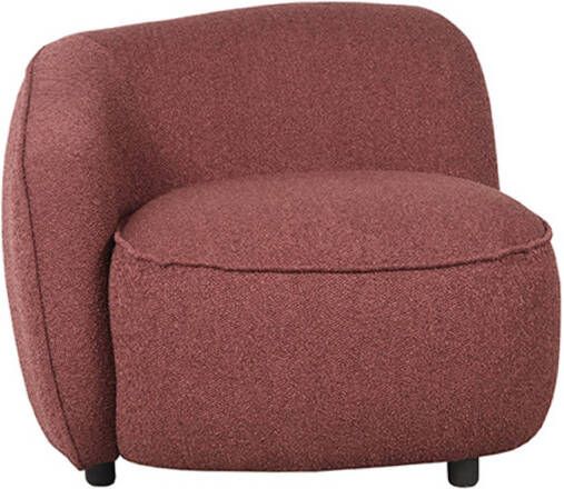 LABEL51 Fauteuil Livo Links Winered Boucle