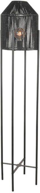 LABEL51 Ibiza Vloerlamp Zwart Stof Vloerlamp