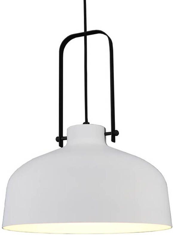 Lamponline Artdelight Hanglamp Mendoza Ø 37 5 cm wit-zwart - Foto 1
