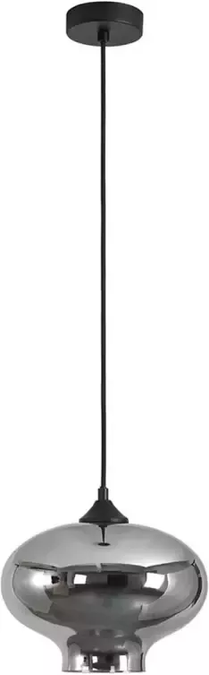Lamponline Artdelight Hanglamp Toronto Ø 27 cm rook glas zwart - Foto 1