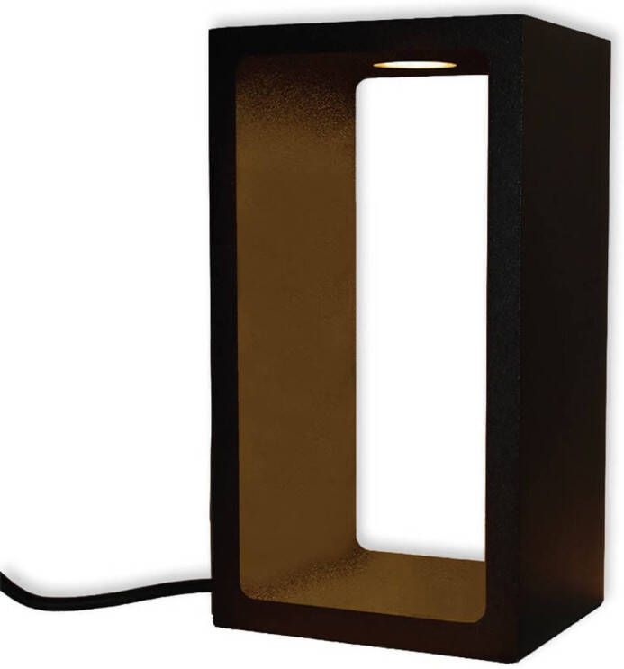 Lamponline Artdelight Tafellamp Corridor H 18 cm B 10 cm zwart