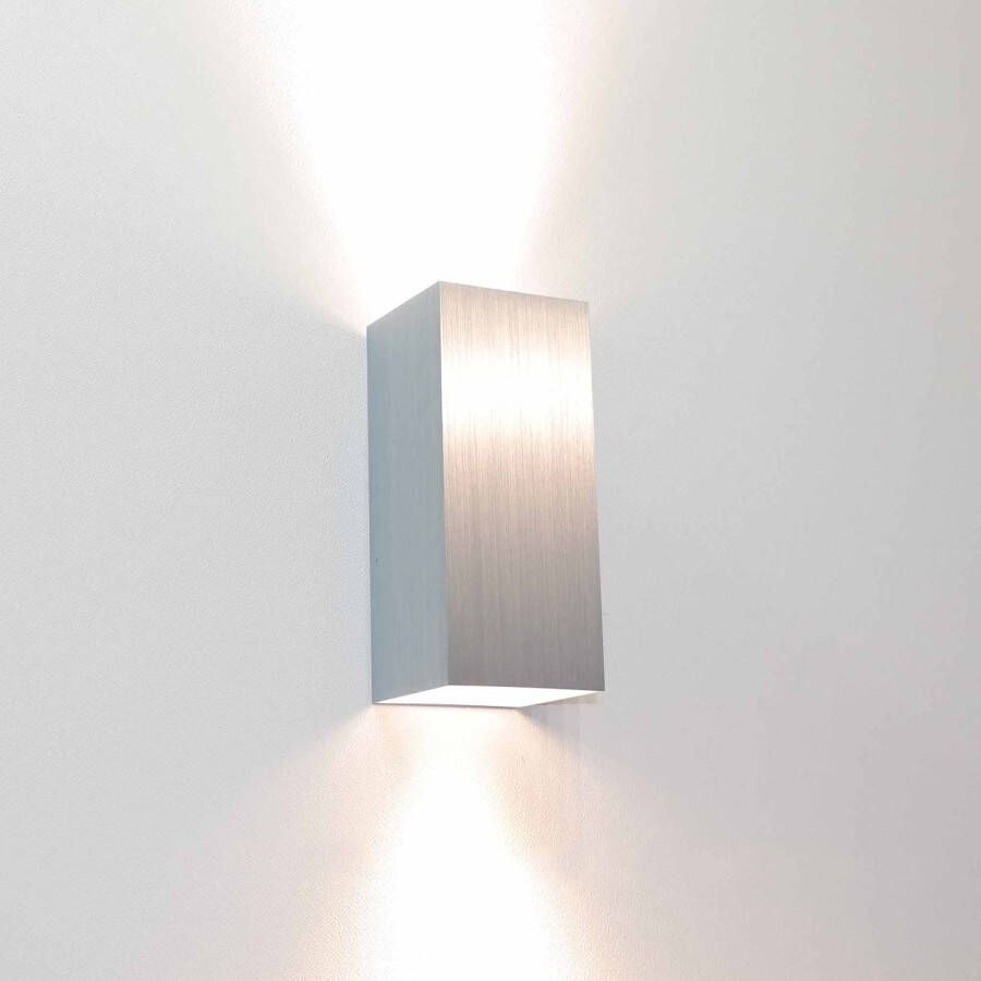 Lamponline Artdelight Wandlamp Dante 2 lichts 15 5 x 6 5 cm aluminium - Foto 1