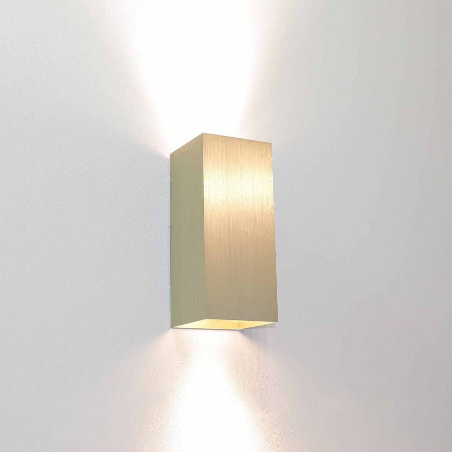 Lamponline Artdelight Wandlamp Dante 2 lichts 15 5 x 6 5 cm mat goud - Foto 1