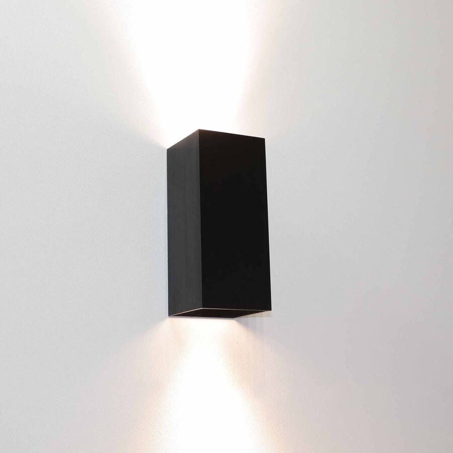 Lamponline Artdelight Wandlamp Dante 2 lichts 15 5 x 6 5 cm zwart