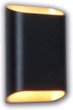 Lamponline Artdelight Wandlamp Diaz Small H 15 cm zwart goud - Foto 1