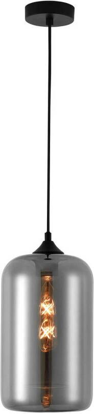 Lamponline Artdelight Hanglamp Botany Ø 18 cm rook glas zwart