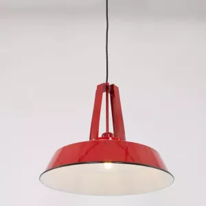 Lamponline Lightning donald hanglamp 1-l. Metaal 43cm rood