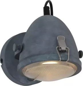 Lamponline Lightning industriele wandlamp 1-l spot medium grijs