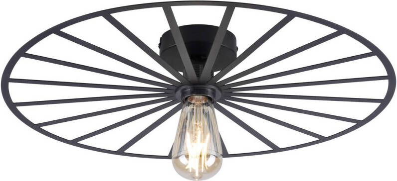 Lamponline Paul Neuhaus Plafondlamp Isabella Ø 50 cm zwart
