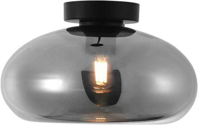 Lamponline Artdelight Plafondlamp Paradise Ø 28 cm rook glas zwart