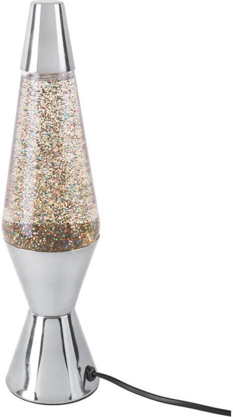 Leitmotiv tafellamp Glitter led 37 cm staal glas 25W zilver - Foto 2
