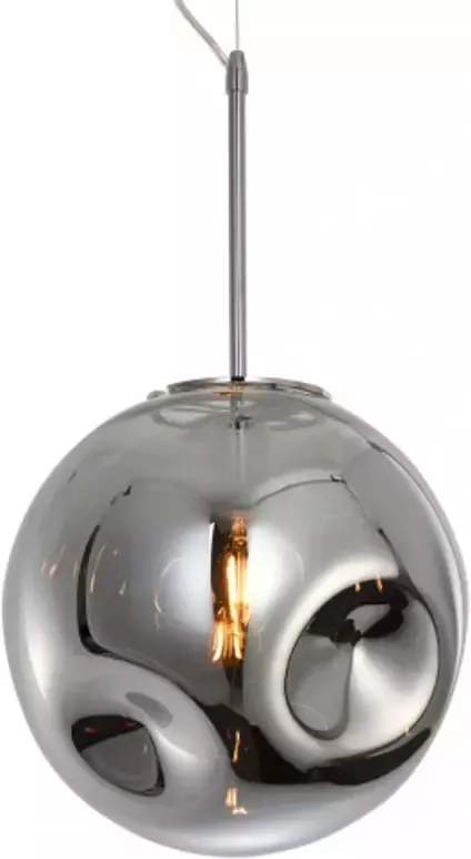 Leitmotiv Hanglamp Blown Glass Rond Chroom Ø30cm - Foto 1