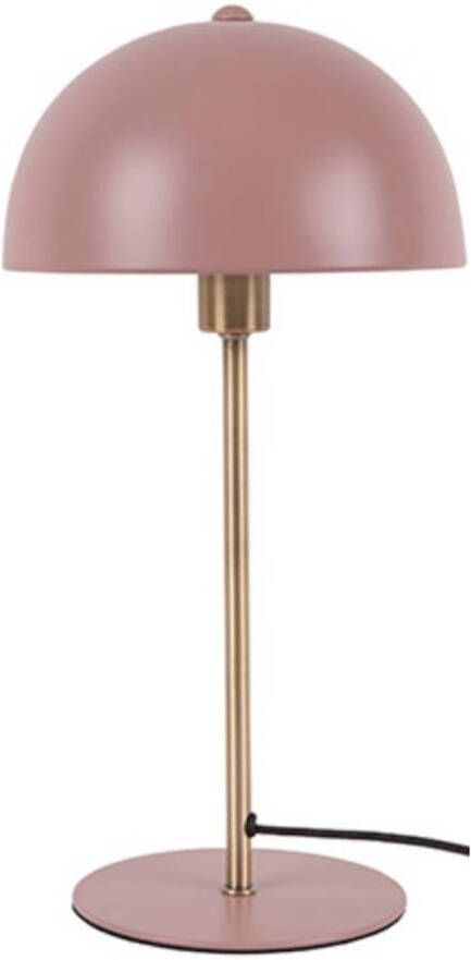Leitmotiv tafellamp Bonnet 20 x 39 cm staal roze goud
