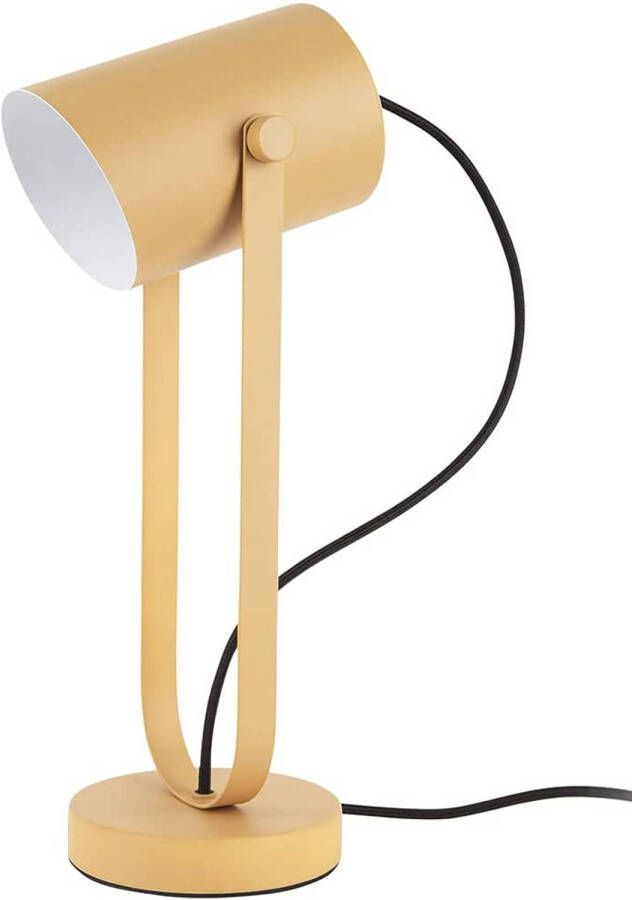 Leitmotiv tafellamp Snazzy 41 5 x 13 cm E27 staal 25W geel - Foto 1