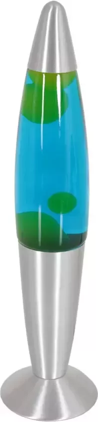 Steinhauer Lavalamp Zilver Groen 35cm E14 - Foto 1