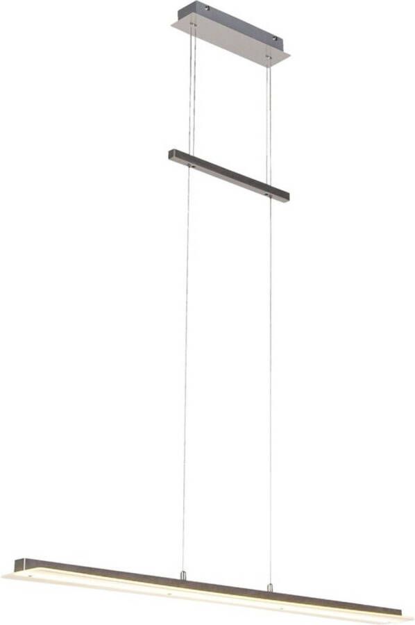 Reality hanglamp Smash 150 cm led staal glas wit zilver