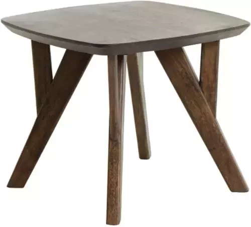 Light & Living Bijzettafel Quanza 44x44x36cm Hout Bruin