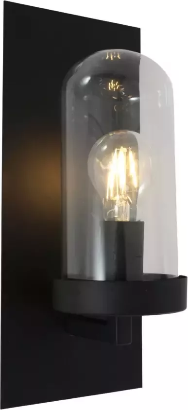 Light & Living Wandlamp FENDI zwart + glas