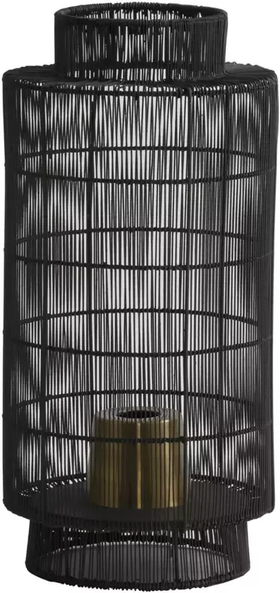 Light & Living D Tafellamp GRUARO 24x24x52cm Zwart