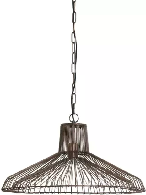 Light & Living Hanglamp Kasper 65x65x37 Bruin