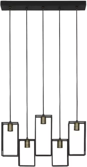 Light & Living Hanglamp MARLEY 60x15x57cm Zwart