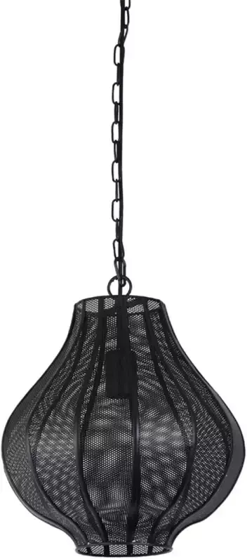 Light & Living Hanglamp Micha 30.5x30.5x36.5 Zwart
