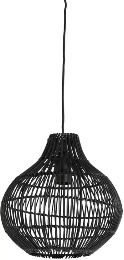 Light & Living Hanglamp Pacino Rotan Ø30cm Zwart