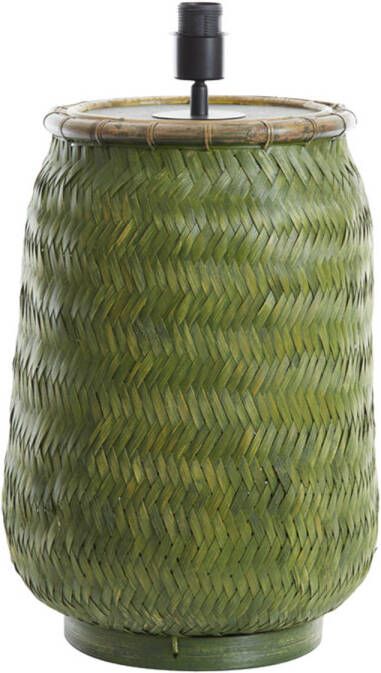 Light & Living Tafellamp Bindu Bamboe 45cm (excl. kap) Groen