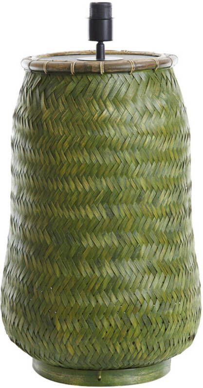 Light & Living Tafellamp Bindu Bamboe 55cm (excl. kap) Groen