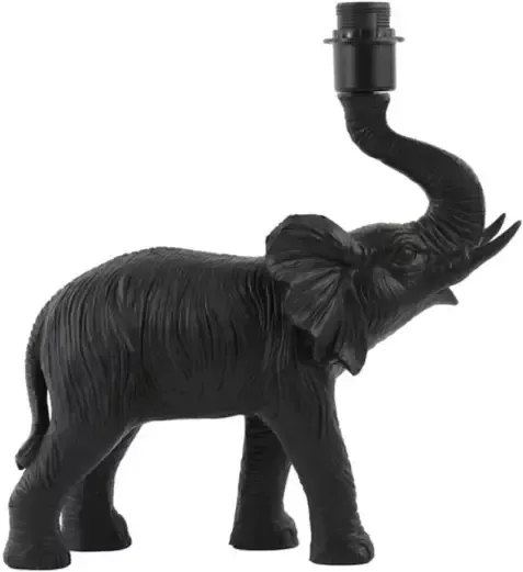 Light & Living Elephant Lampvoet 1 lichts h:40cm mat zwart ex. kap - Foto 1