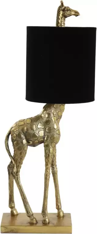 Light & Living Tafellamp Giraffe Goud Zwart 28x20x68 cm - Foto 1