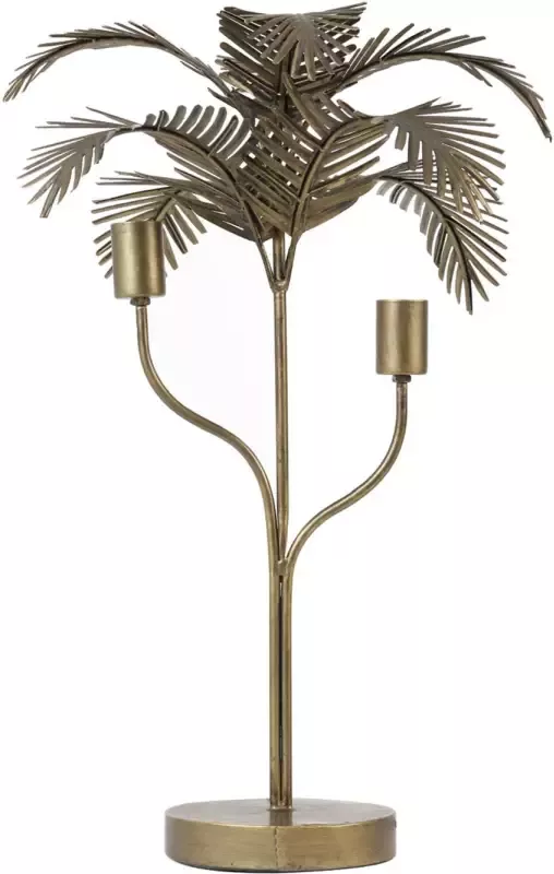 Light & Living Tafellamp Palm 2-lamps Antiek Brons