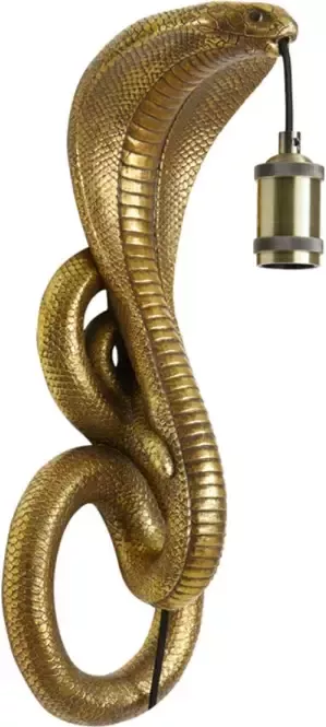 Light & Living Wandlamp Snake Antiek Brons 18.5x18x52cm