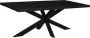 Livingfurn Eettafel Kala Spider Mangohout en staal 200 x 100cm zwart - Thumbnail 1
