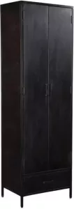 Livingfurn Kabinetkast Kala 2 Deurs 65x200cm Mangohout