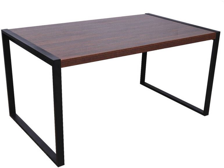 Lizzely Garden & Living Eettafel Jenckle 150cm MDF donker hout tafel