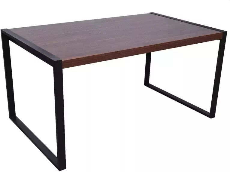 Lizzely Garden & Living Eettafel Jenckle 180cm MDF donker hout tafel - Foto 1