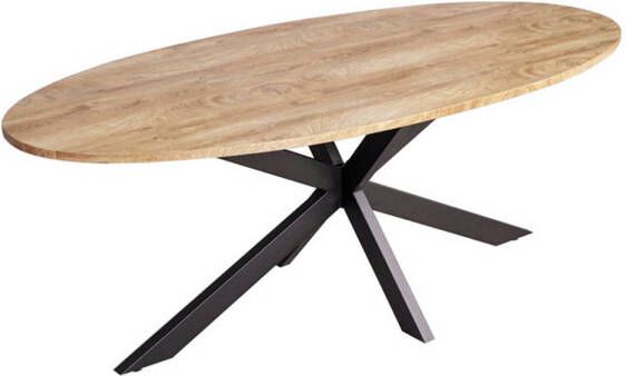 Lizzely Garden & Living Eettafel ovaal 210cm Rato bruin ovale eettafel