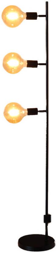 Lizzely Garden & Living Industriële vloerlamp Eden staande lamp zwart