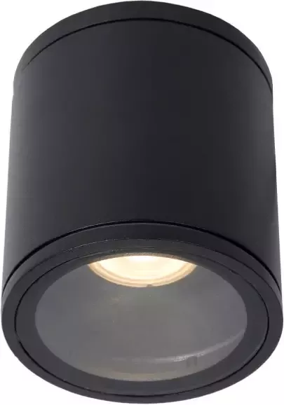Lucide AVEN Plafondspot Badkamer Ø 9 cm 1xGU10 IP65 Zwart