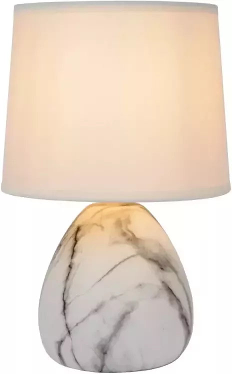 Lucide Marmo Tafellamp Ø 16 Cm 1xe14 Wit