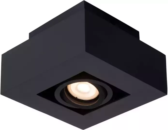 Lucide XIRAX Plafondspot LED Dim to warm GU10 1x5W 2200K 3000K Zwart - Foto 1