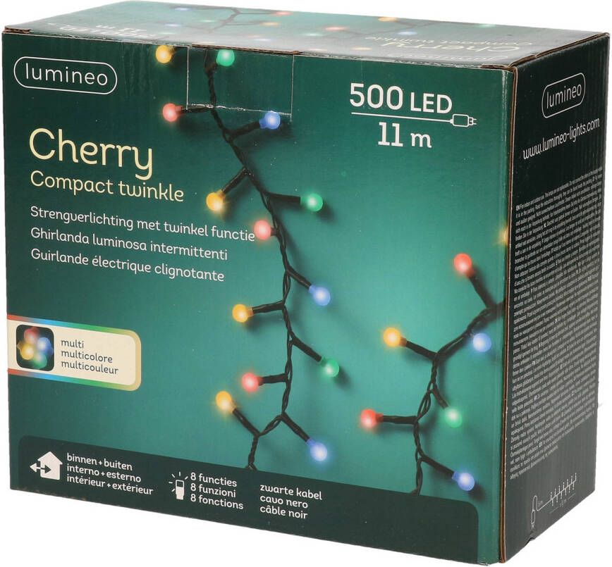 Lumineo Cherry LED twinkelende buitenverlichting kleur 500 lampjes Lichtsnoeren - Foto 1