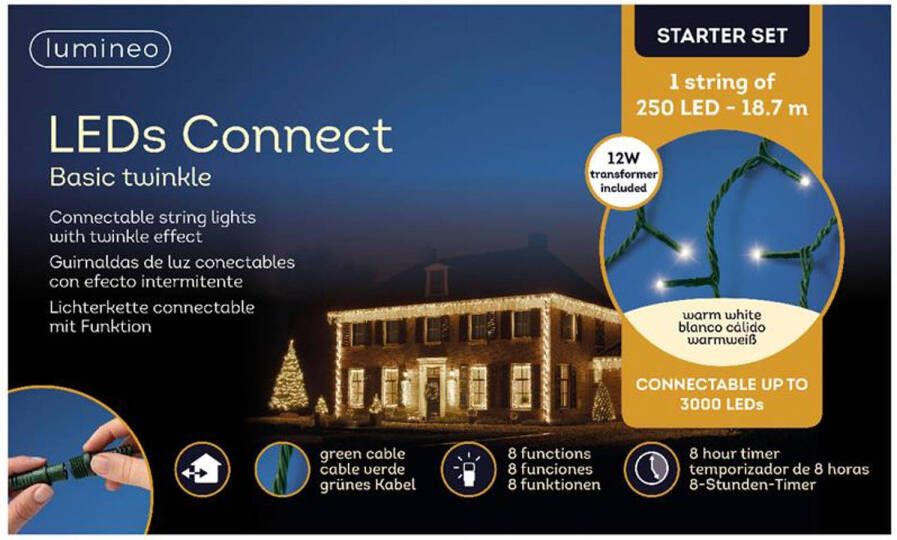 Lumineo LED&apos;s connect basic STARTverlichting 18m
