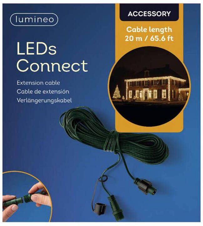 Lumineo LED&apos;s connect Verlengsnoer groen 20m - Foto 1