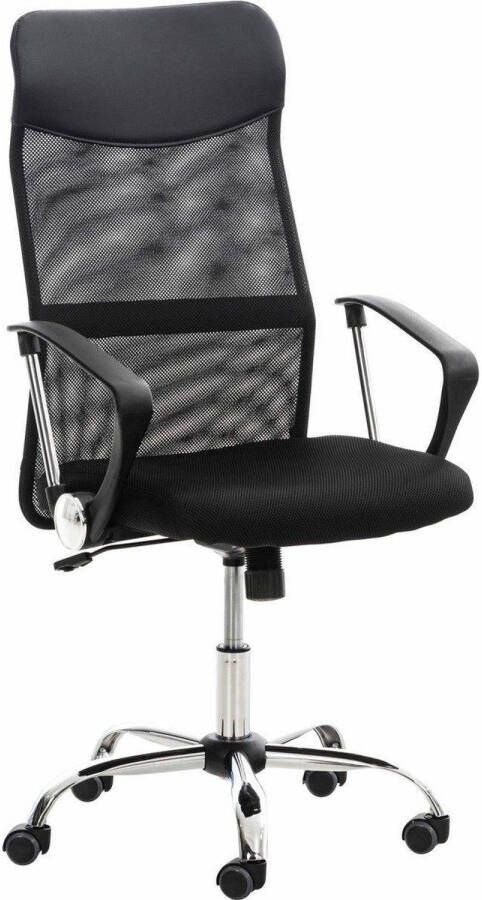 Malatec Washington ergonomische bureaustoel verrijdbaar en in hoogte verstelbaar zwart