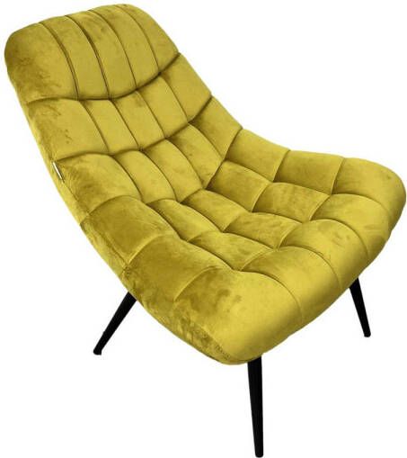 MaxxHome Eetkamerstoel – Lounge stoel – Eetkamerstoel met armleuning – Velvet Stoel Ginger - Foto 1