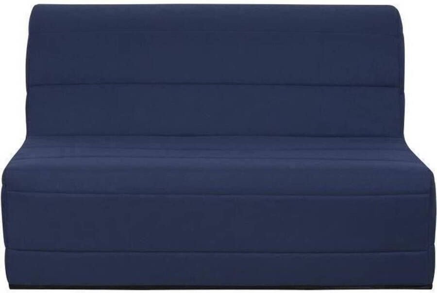 Anders Bank BZ 140x190 Marineblauwe stof MELISSA - Foto 1